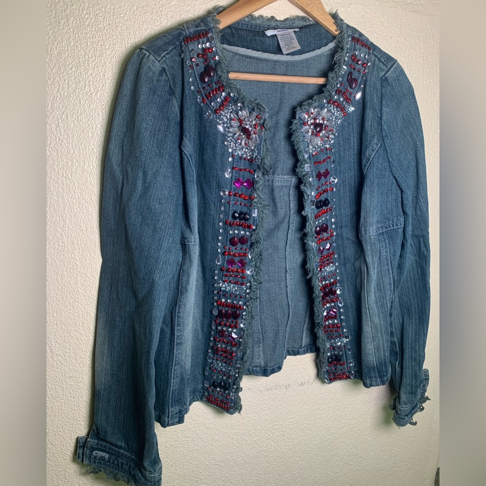 Embellished Blue Jean Jacket